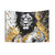 Hybrid animal lion-man tapestry