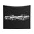 Honda S2000 Black and White Retro Sports Car Tapestry Art