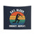 Eat Sleep Cricket Repeat Sunset Tapestry