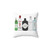 Gin Bottles Illustration Decorative Throw Pillow