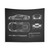 Aventador Blueprint Supercar Tapestry