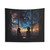 Magical Night Sky Tapestry with Boy and Girl
