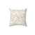 Geometric White Cubes Decorative Pillow