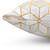 Geometric White Cubes Decorative Pillow