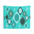 Diamonds and Starbursts Tapestry - Mid-Century Modern Abstract Wall Art