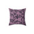 Twilight-themed purple bed pillow with bedspread print