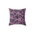 Twilight-themed purple bed pillow with bedspread print