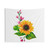 Mystic Sunflower Tapestry - Watercolor Floral Wall Hanging