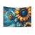 Watercolor Sunflower Tapestry
