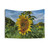 Orange Butterfly and Sunflower Tapestry