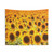 Sunflower Field Pastel Art Tapestry