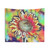 Vibrant Sunflower Sketch Tapestry