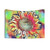Vibrant Sunflower Sketch Tapestry