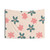 Green and pink tapestry with floral and geometric patterns