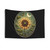 Enchanting Sunflower Crescent Moon Tapestry