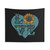 Love Western Turquoise Sunflower Tapestry