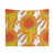 Retro Sunflower Stripe Tapestry