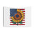Patriotic Sunflower American Flag Tapestry
