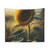 Sunflower and Wheat Field Tapestry - Nature Wall Hanging