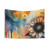 Vibrant Watercolor Sunflower Tapestry Wall Art