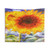 Solarised Sunflower Art Tapestry Wall Decor