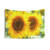 Sunflower Dream Art Tapestry - Solarised Impressionist Wall Hanging