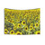 Sunflower Field Watercolor Art Tapestry