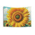 Sunflower Print Tapestry - Botanical Wall Decor