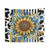 Vibrant Sunflower Tapestry with Abstract Floral and Animal Designs