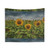Smiling Sunflower Tapestry Wall Decor