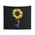 Sunflower Grandma Tapestry with Leopard Flower Design