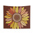Sunflower Design Tapestry for Boho Home Decor