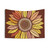 Sunflower Design Tapestry for Boho Home Decor