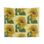 Sunflower Watercolor Painting Tapestry