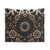 Dark Summer Sunflower Garden Tapestry