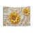 Textured Yellow and White Sunflower Tapestry