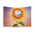 Sunflower Disco Ball Tapestry Wall Hanging