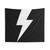 Lightning Bolt White Tapestry