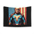 American Flag Distressed Superhero Trump 2024 Tapestry