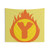 Superhero Letter Y Tapestry with Fire Insignia