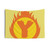 Superhero Letter Y Tapestry with Fire Insignia