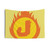 Superhero Monogram Tapestry - Letter J Fire Insignia
