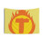 Superhero Letter T Tapestry with Fire Insignia