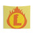 Superhero Letter L Fire Insignia Tapestry