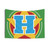 Superhero Letter H Tapestry with Star and Stripes Design