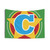 Superhero Letter C Tapestry - Patriotic Superhero Decor