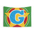 Superhero Letter G Tapestry with Star and Stripes Design
