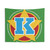 Superhero Letter K Tapestry - Star and Stripes Design