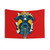 Retro Biker Tapestry with Hell On Wheels Design