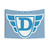 Superhero Letter D Tapestry with Stars and Wings